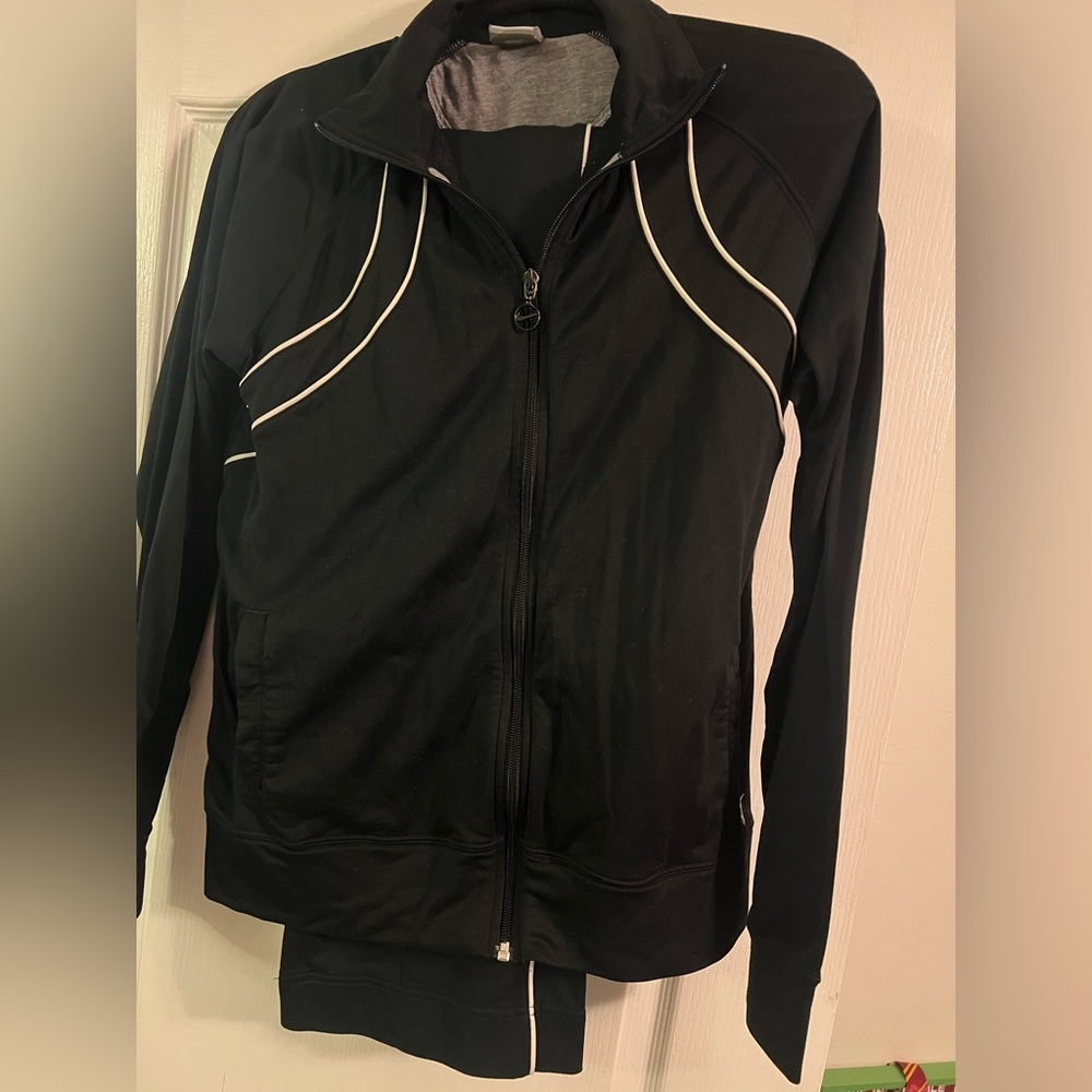 Nike Black and White Track Pant and Jacket Set